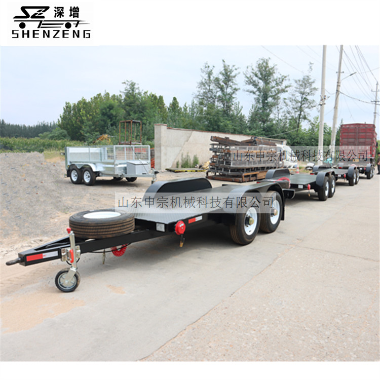 5吨油罐底盘平板拖车