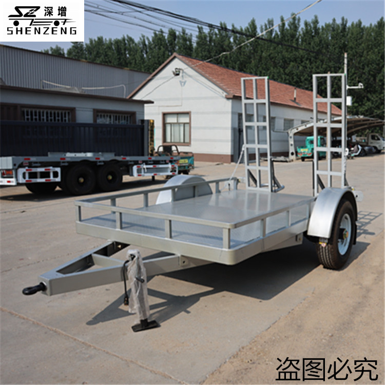 单轴挖掘机拖车